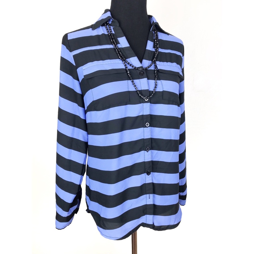 NEW YORK & COMPANY Womens Buttondown Blouse